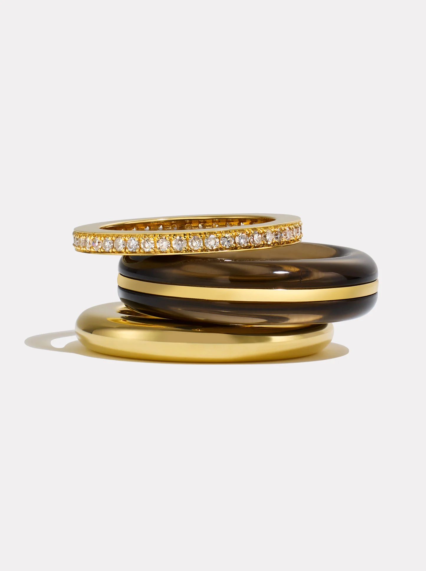 Stack_Classic Ring Stack | Smokey Quartz - 50 - Image 3